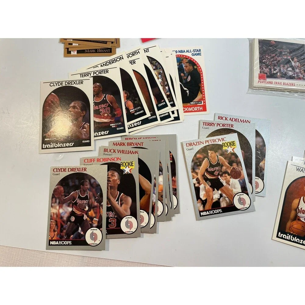 Portland Trail Blazers Team Sets & (4) 1991 Star Clyde Drexler 11-card Sets
